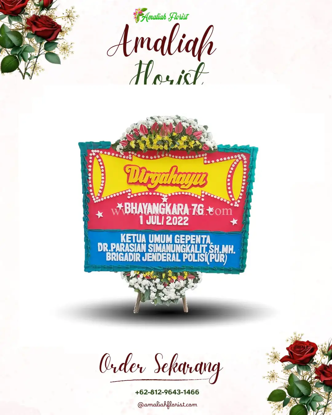 Papan Bunga HUT Ulang Tahun Pogung